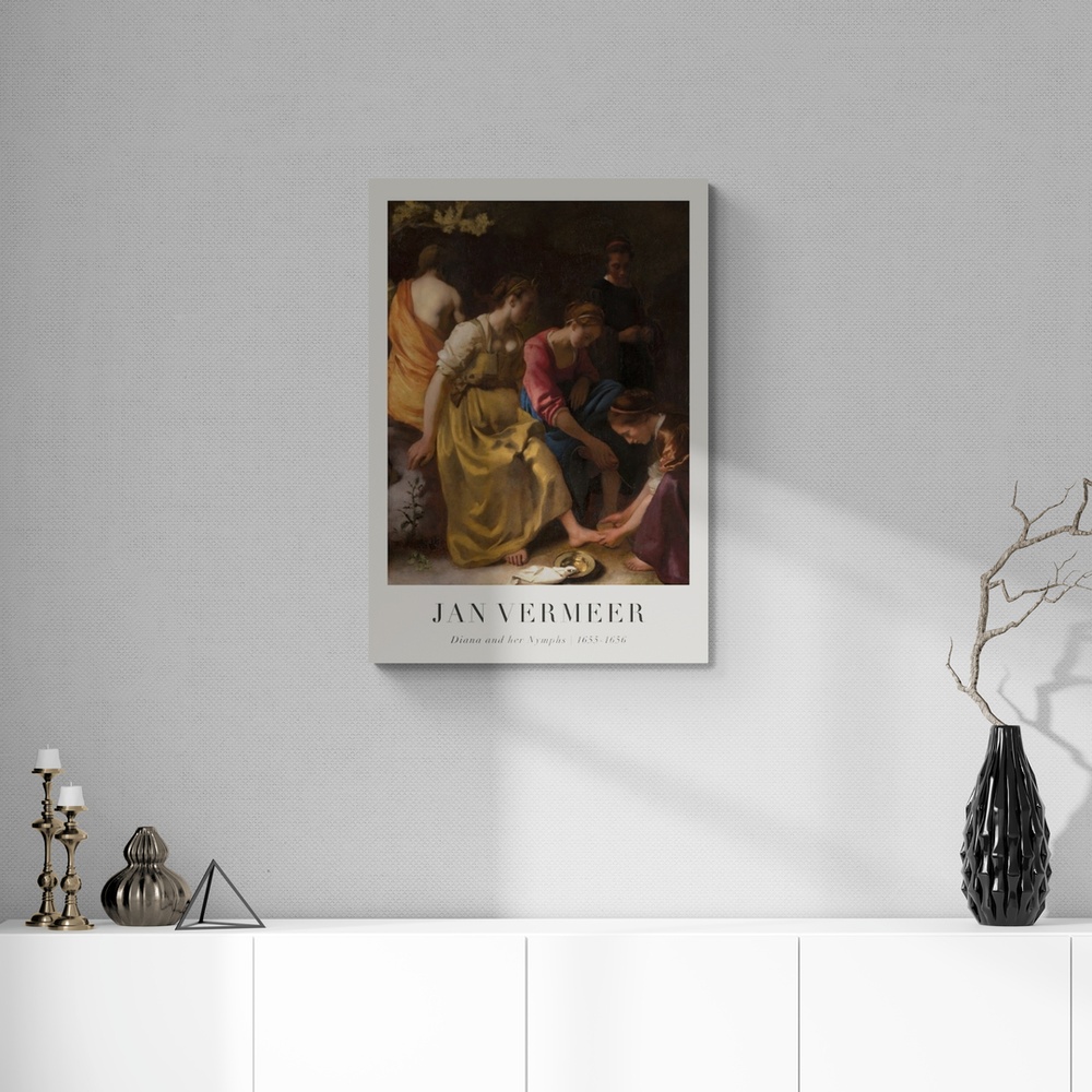 Постер без рамки "Diana and her Nymphs" в розмірі 30х40