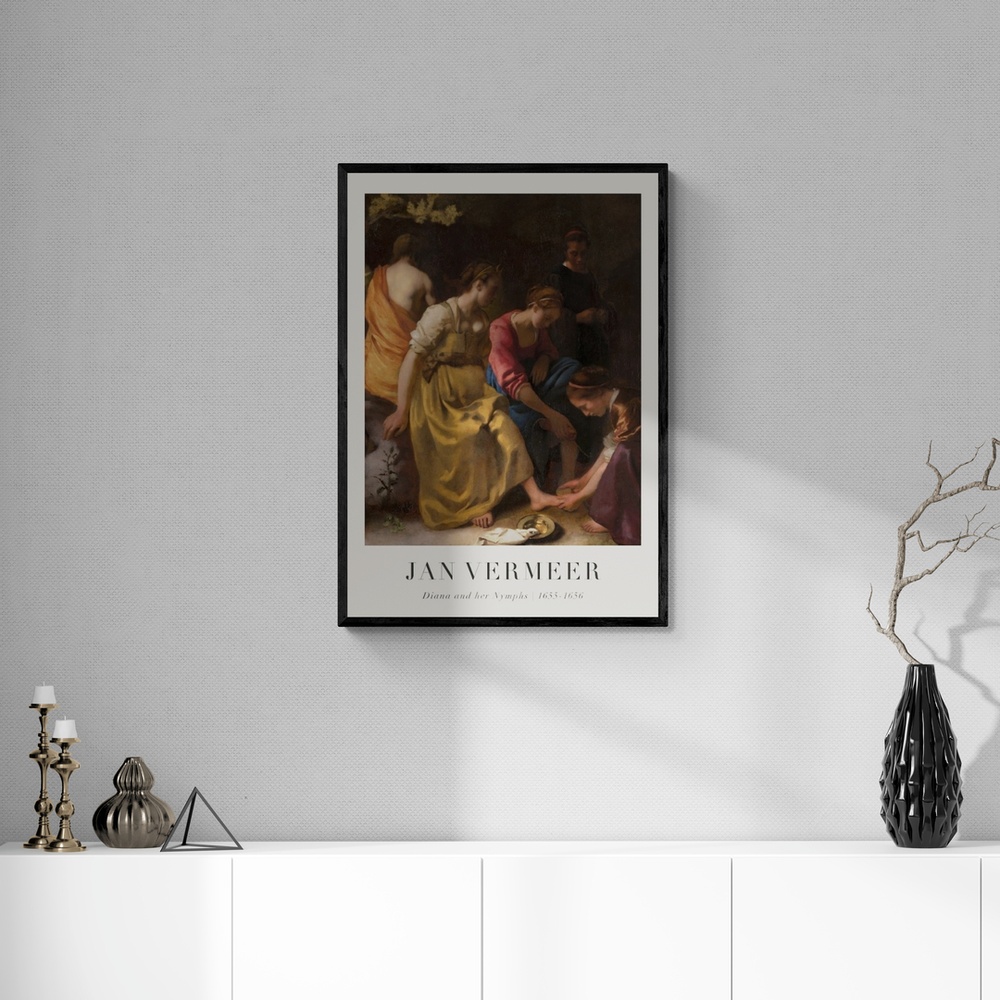 Постер без рамки "Diana and her Nymphs" в размере 30х40