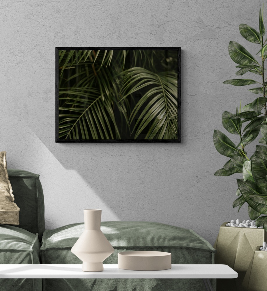 Постер без рамки "Тропическое растение" в размере 30х40