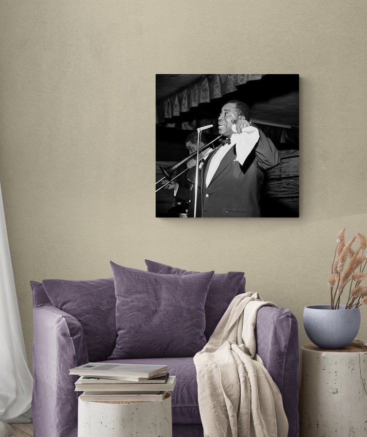 Постер без рамки "Louis Armstrong" в розмірі 50х50