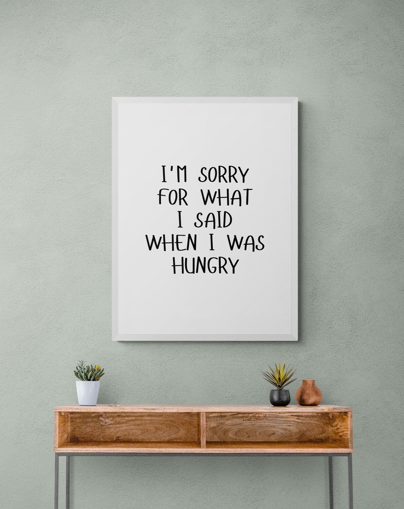 Постер без рамки "I’m sorry" в розмірі 30х40
