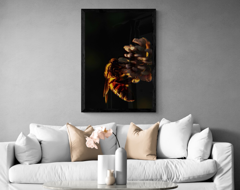 Постер без рамки "Пчела" в размере 30х40