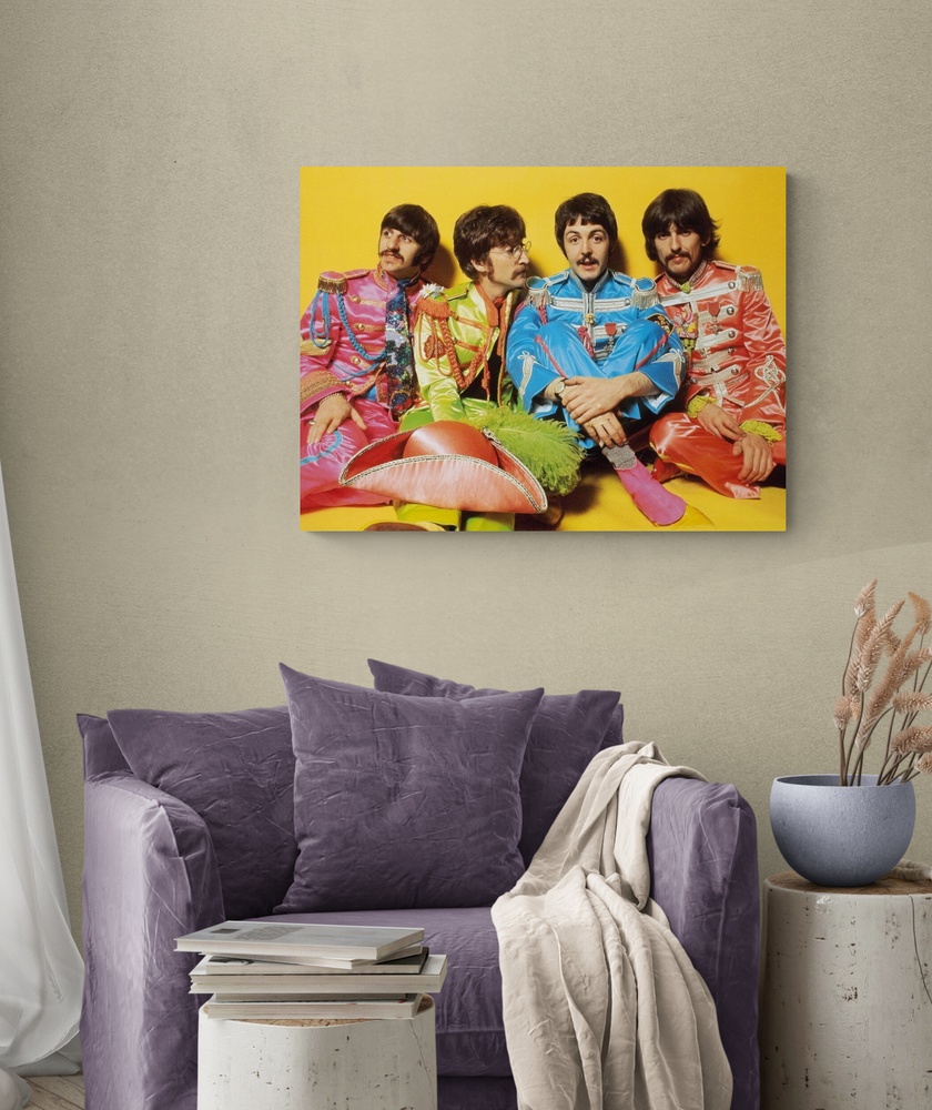 Постер без рамки "The Beatles" в размере 30х40