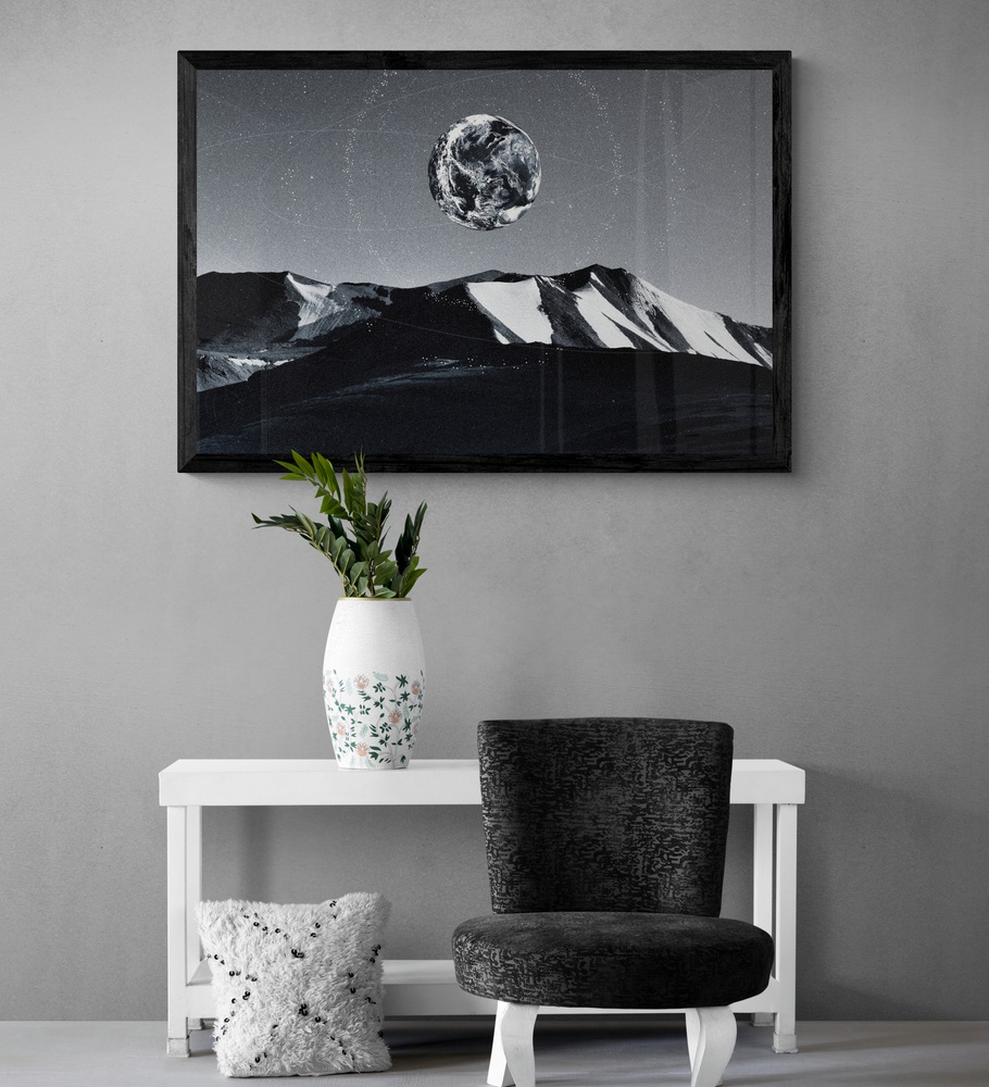 Постер без рамки "Ледяная планета" в размере 30х40