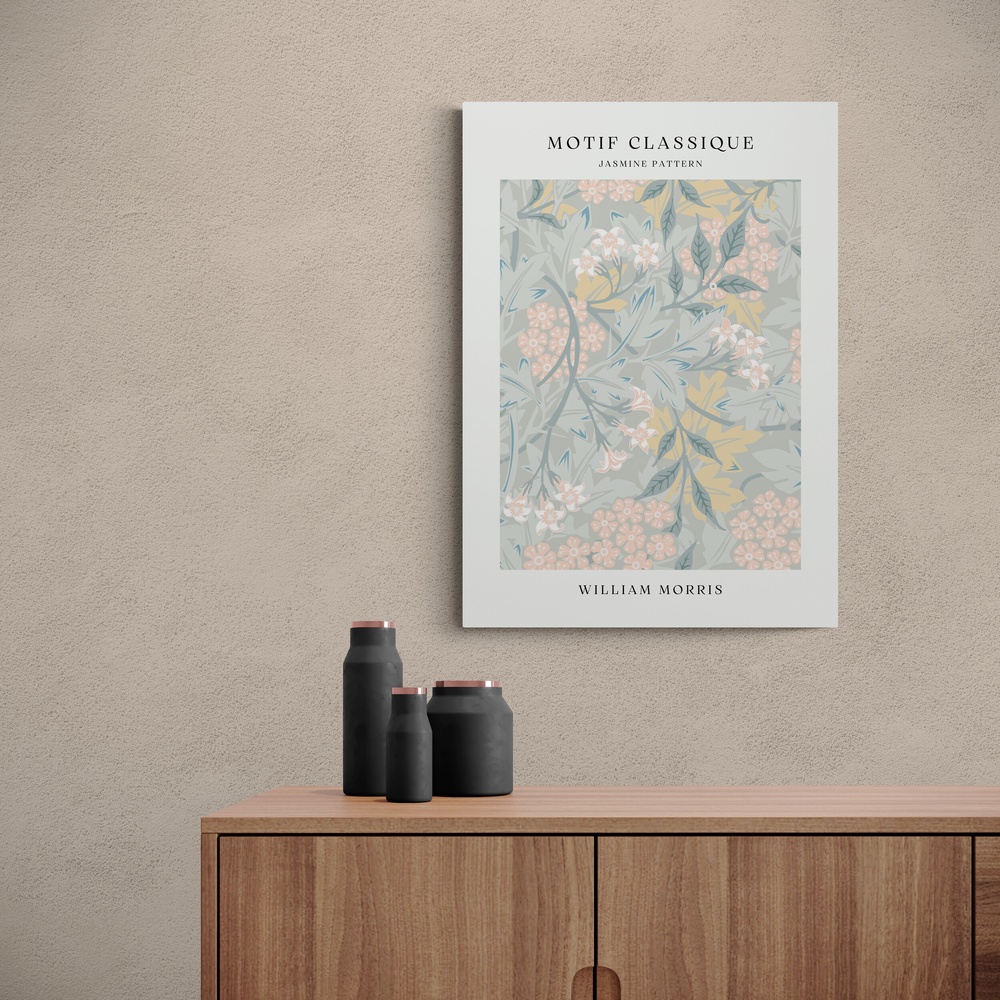 Постер без рамки "Jasmine Pattern Motif Classique" в розмірі 20х30