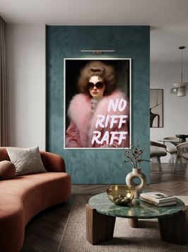 Картина на холсте "No riff raff" в размере 50х70