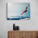 Постер без рамки "Лыжник в прыжке" в размере 30х40