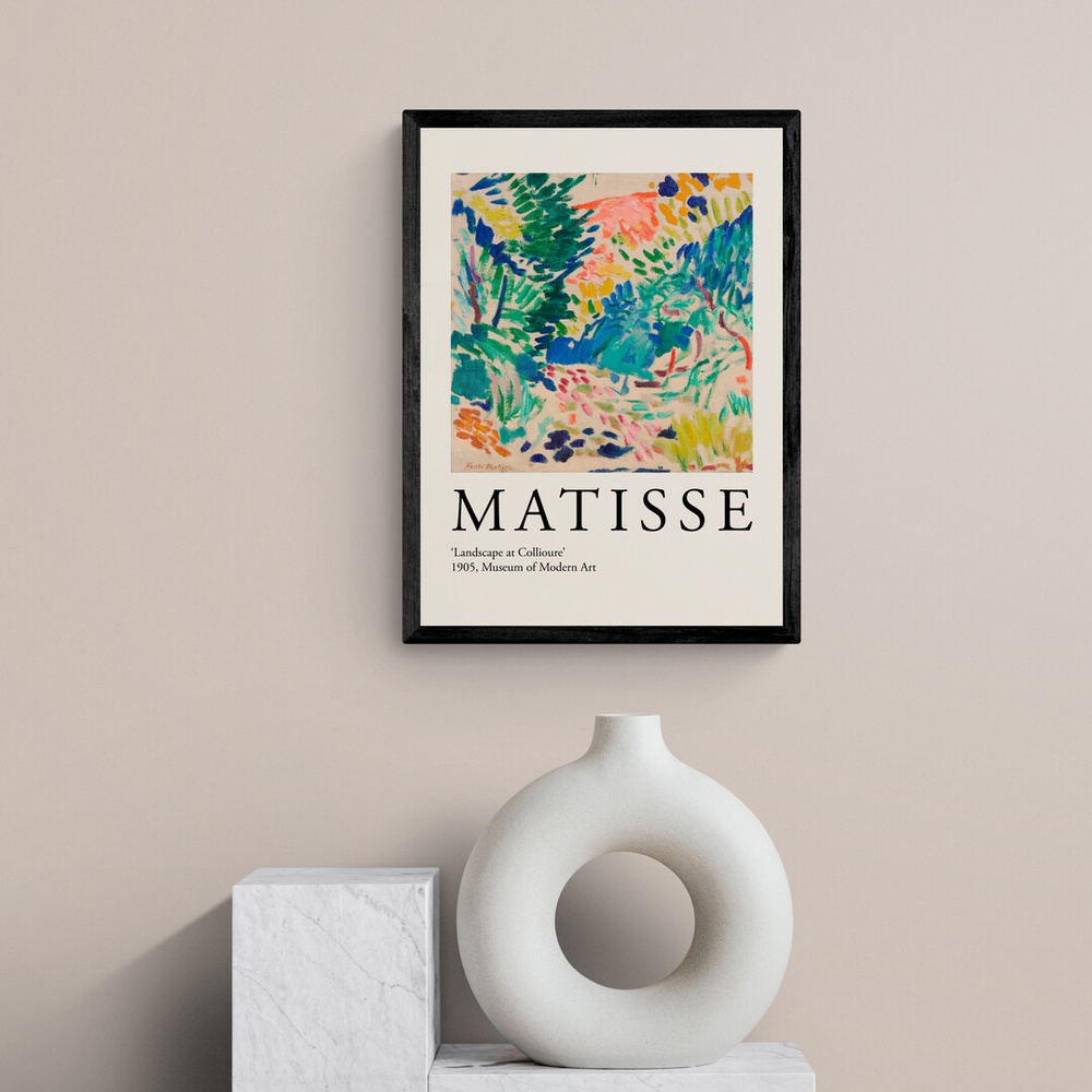 Постер без рамки "Landscape at Collioure 1905" в розмірі 30х40