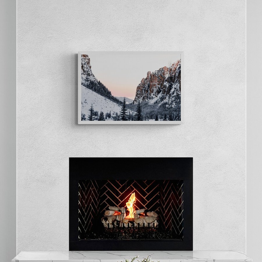 Постер без рамки "Зимовий пейзаж" в розмірі 30х40