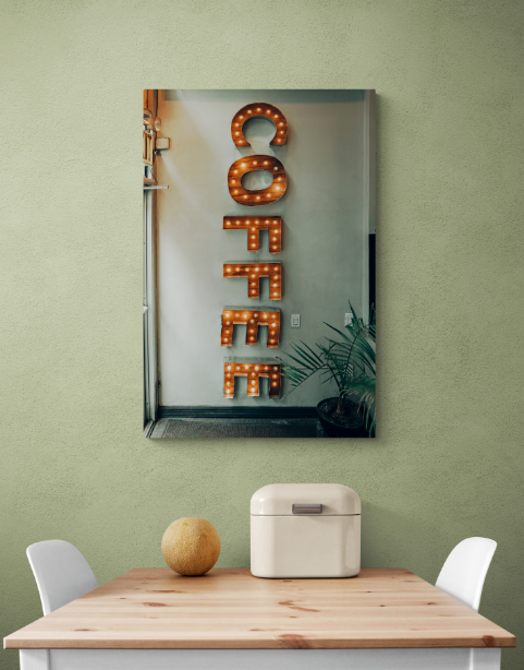 Постер без рамки "Надпись COFFEE" в размере 30х40