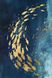 Сет з 2-х картин на полотні "Золоті рибки у глибині" у розмірах 30х40 см