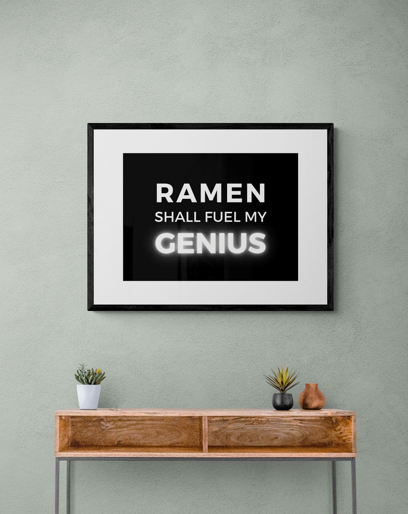 Постер без рамки "Ramen" в размере 30х40