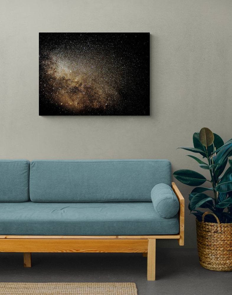 Постер без рамки "Мерехтлива галактика" в розмірі 20х30