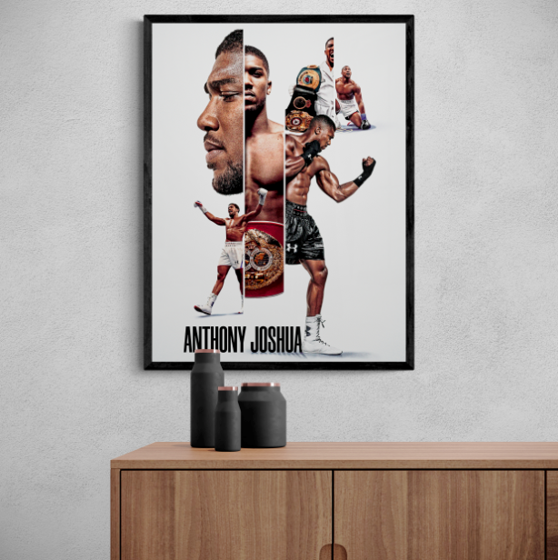 Постер без рамки "Anthony Joshua" в розмірі 30х40