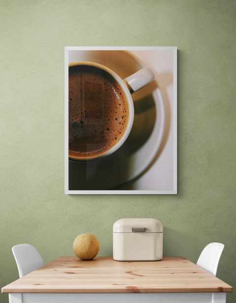 Постер без рамки "Чашка кофе" в размере 30х40