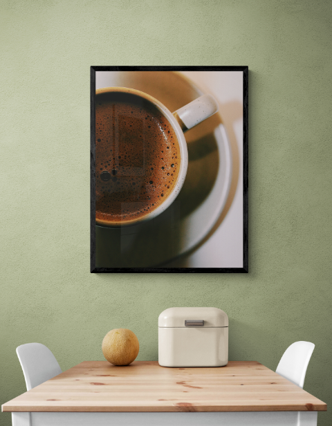 Постер без рамки "Горнятко кави" в розмірі 30х40