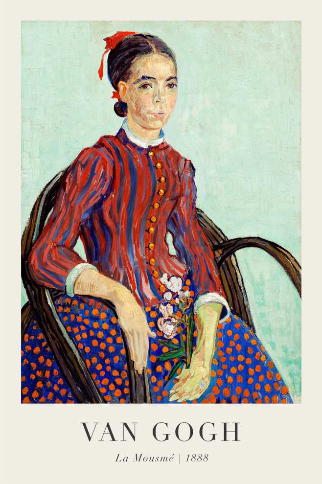 Постер без рамки "La Mousme 1888 (В. Ван Гог)" в розмірі 30х40