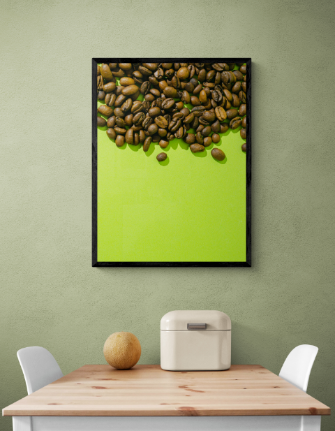 Постер без рамки "Зерна кави" в розмірі 30х40