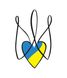 Постер без рамки "Герб Украины" в размере 20х30