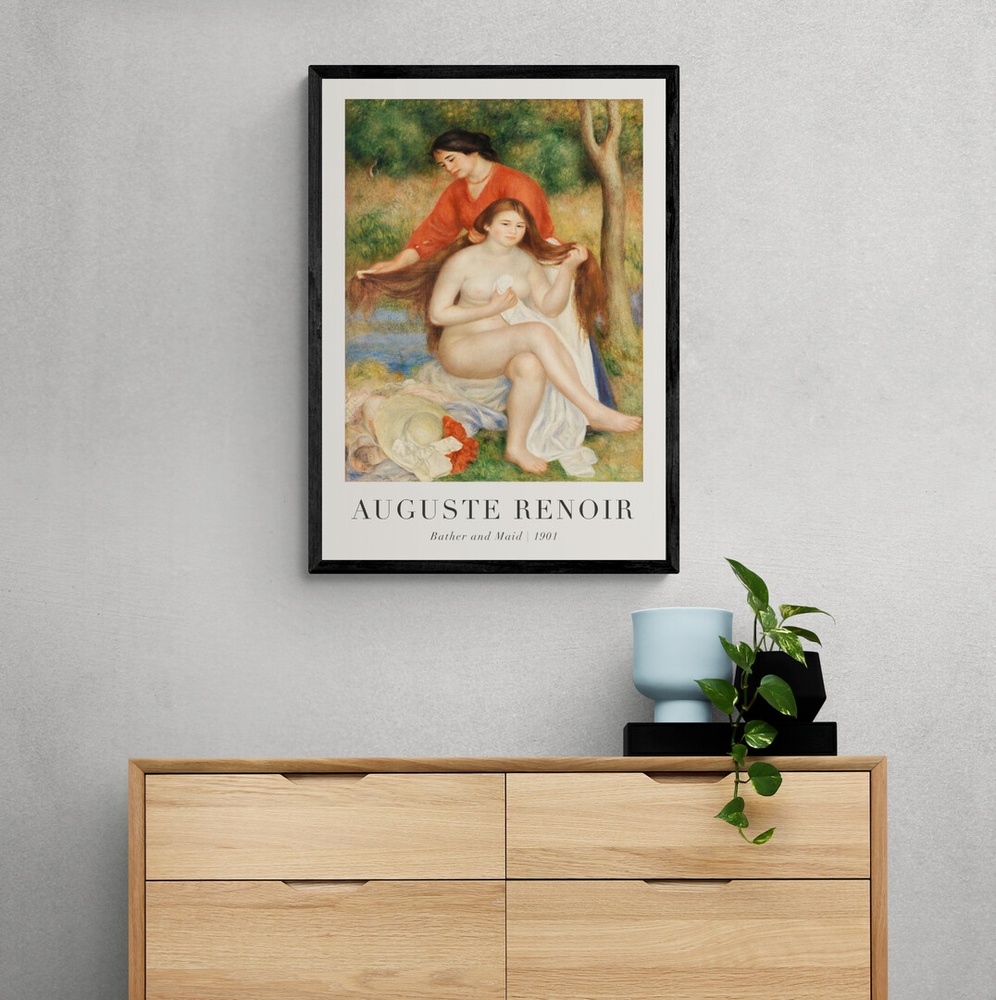 Постер без рамки "Bather and Main 1901" в размере 30х40