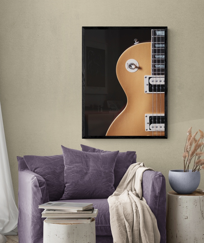 Постер без рамки "Гитара" в размере 30х40