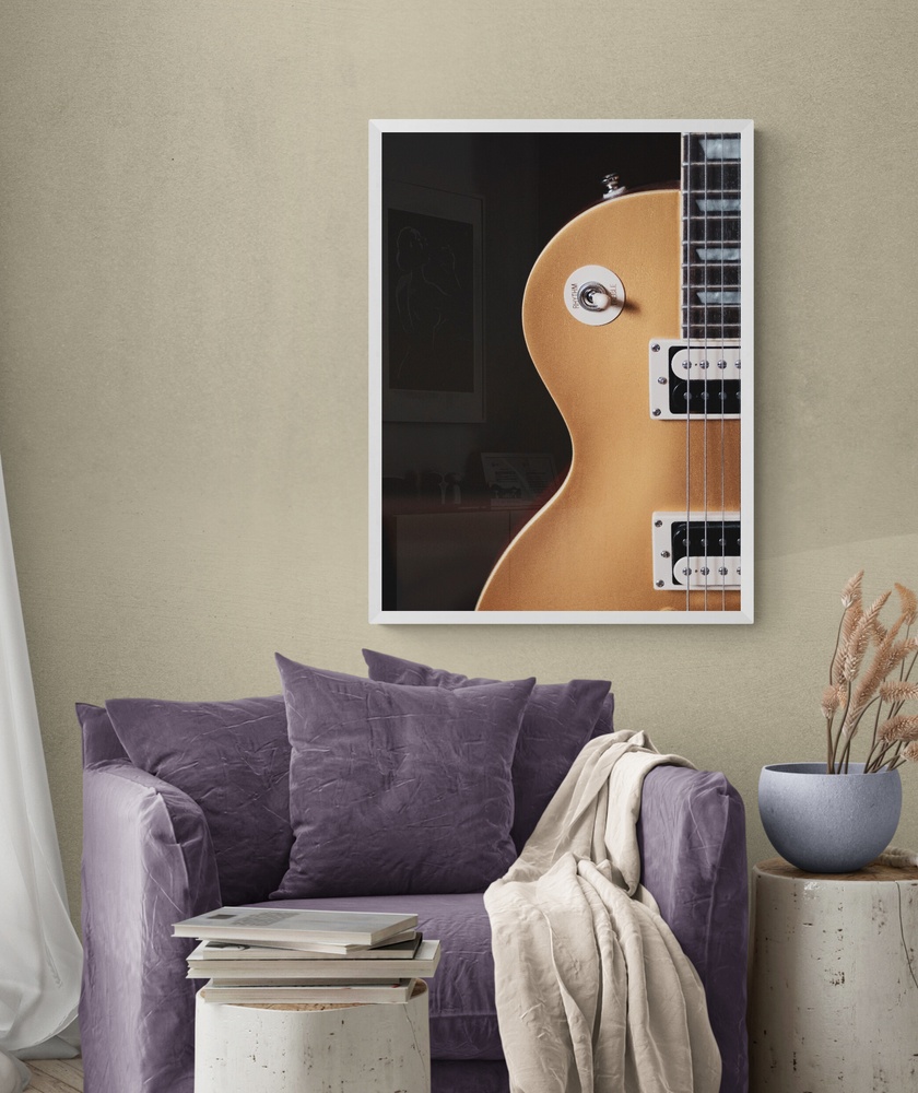 Постер без рамки "Гітара" в розмірі 30х40