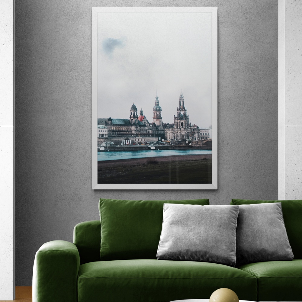 Постер без рамки "Дрезденский замок в Берлине" в размере 30х40