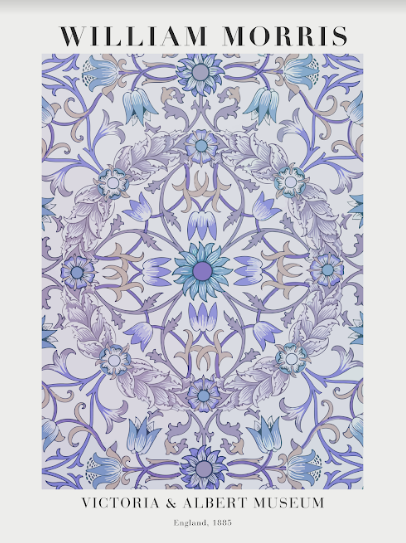 Постер у пластиковій рамці "Victoria & Albert Museum England 1885" в розмірі 40х50