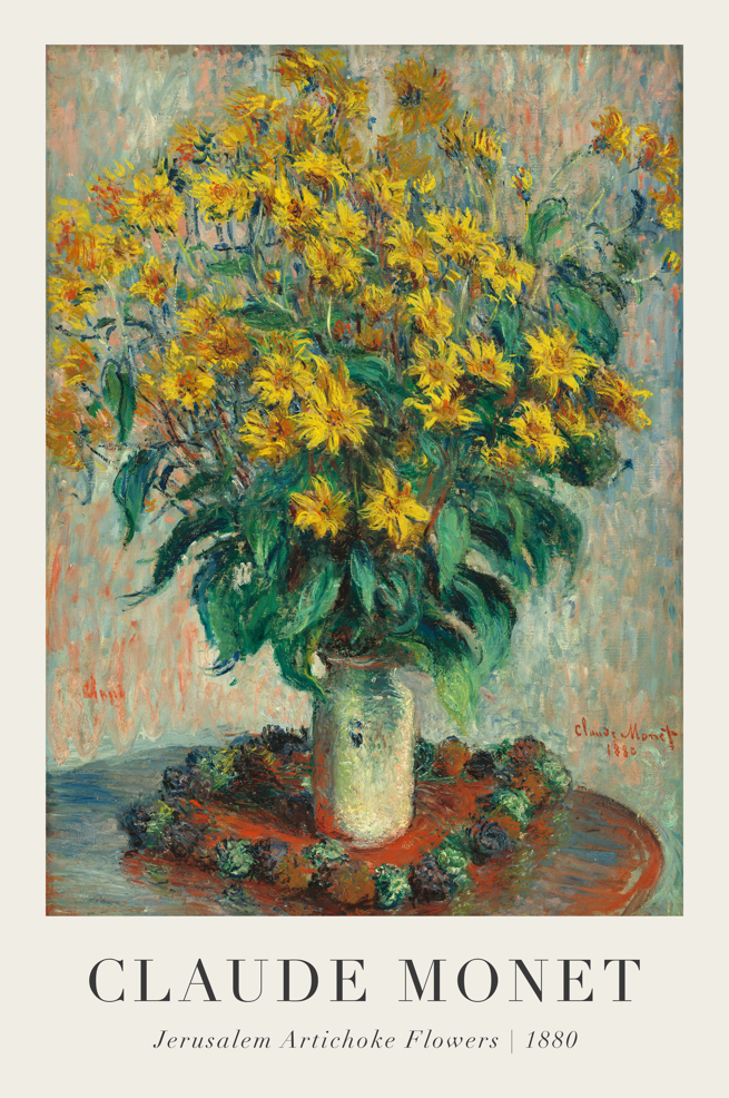 Постер без рамки "Jerusalem Artichoke Flowers 1880" в размере 30х40