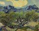 Постер без рамки "Оливкові дерева (В. Ван Гог)" в розмірі 30х40