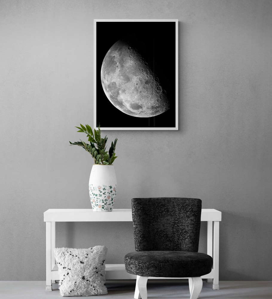 Постер без рамки "Місяць" в розмірі 30х40