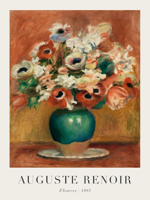 Постер без рамки "Flowers 1885" в размере 30х40