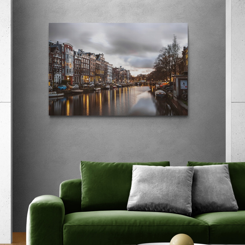 Постер без рамки "Амстердам" в размере 30х40