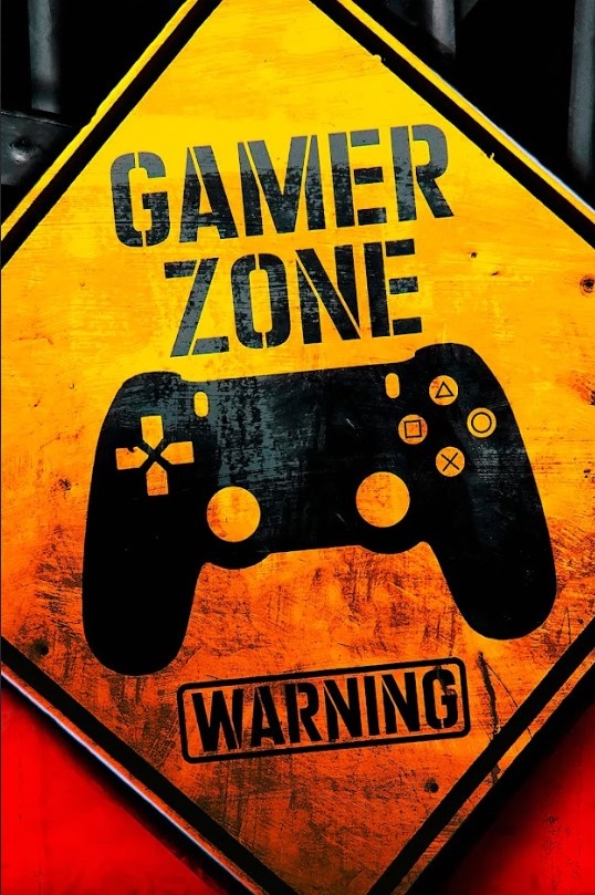 Постер без рамки "Gamer zone" в розмірі 30х40