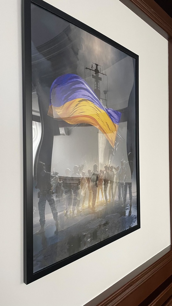 Постер без рамки "Защитники Украины" в размере 30х40