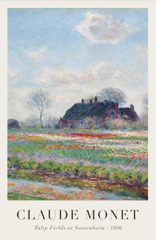 Постер без рамки "Tulip Fields at Sassenheim 1886" в розмірі 30х40