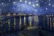 Постер без рамки "Зіркова ніч над Роною (В. Ван Гог)" в розмірі 30х40