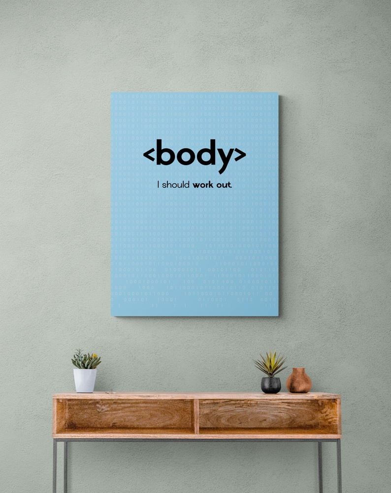 Постер без рамки "Body" в розмірі 30х40