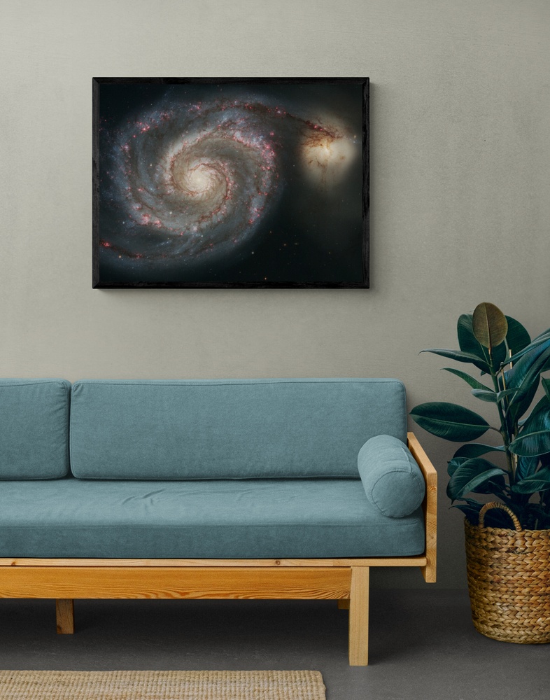 Постер без рамки "Спіральна галактика" в розмірі 20х30