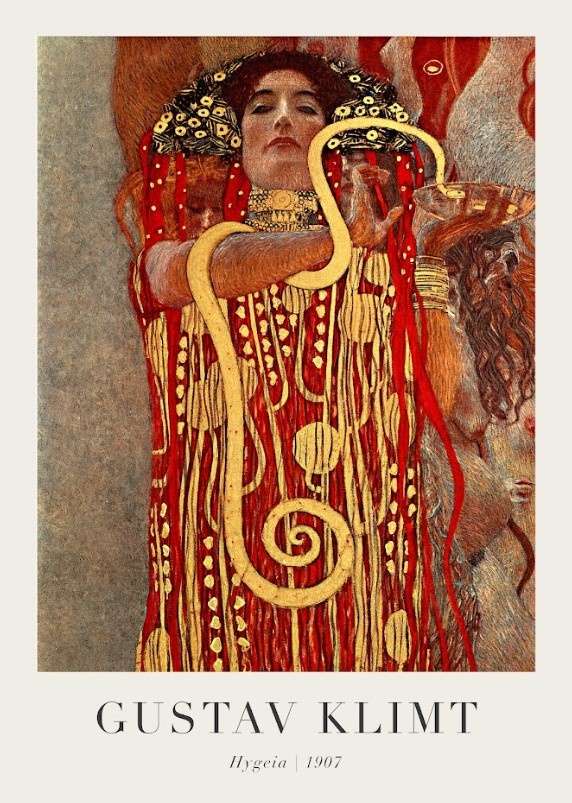 Постер без рамки "Hygeia 1907" в размере 30х40
