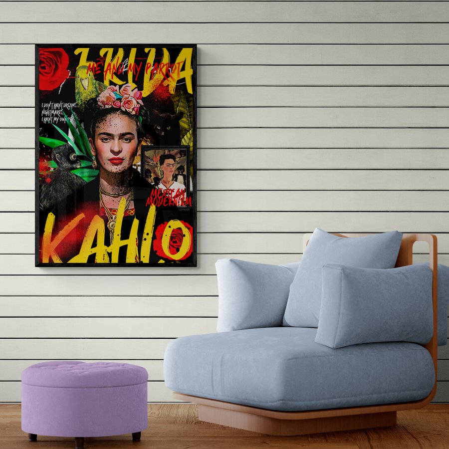 Постер без рамки "Frida Kahlo" в розмірі 30х40