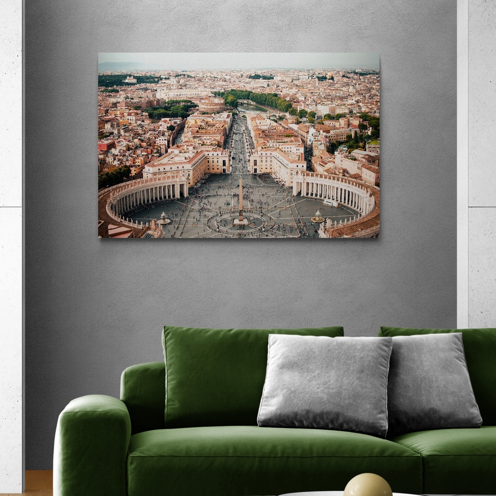 Постер без рамки "Площа Святого Петра у Римі" в розмірі 20х30