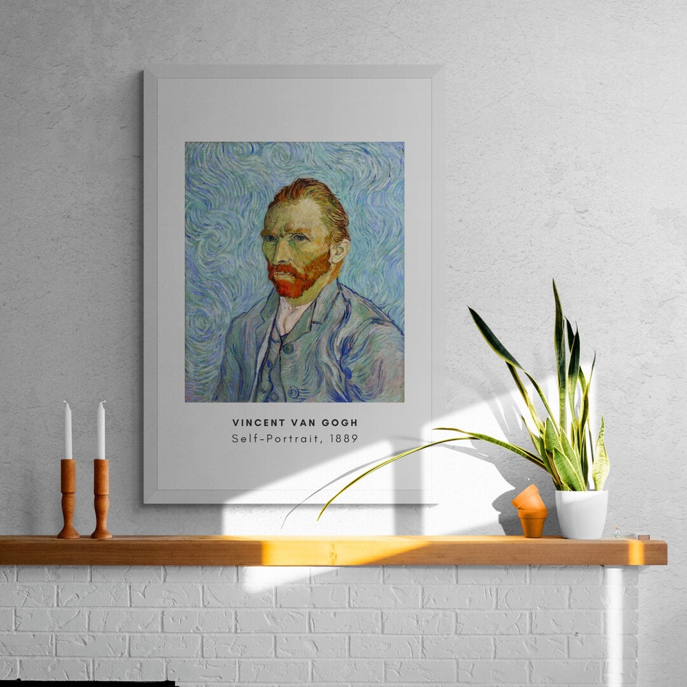Постер без рамки "Self-Portrait Vincent Van Gogh" в розмірі 30х40