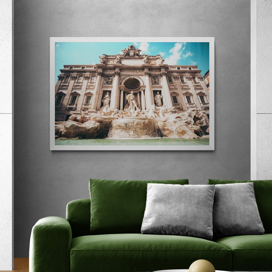 Постер без рамки "Фонтан Треві у Римі" в розмірі 30х40