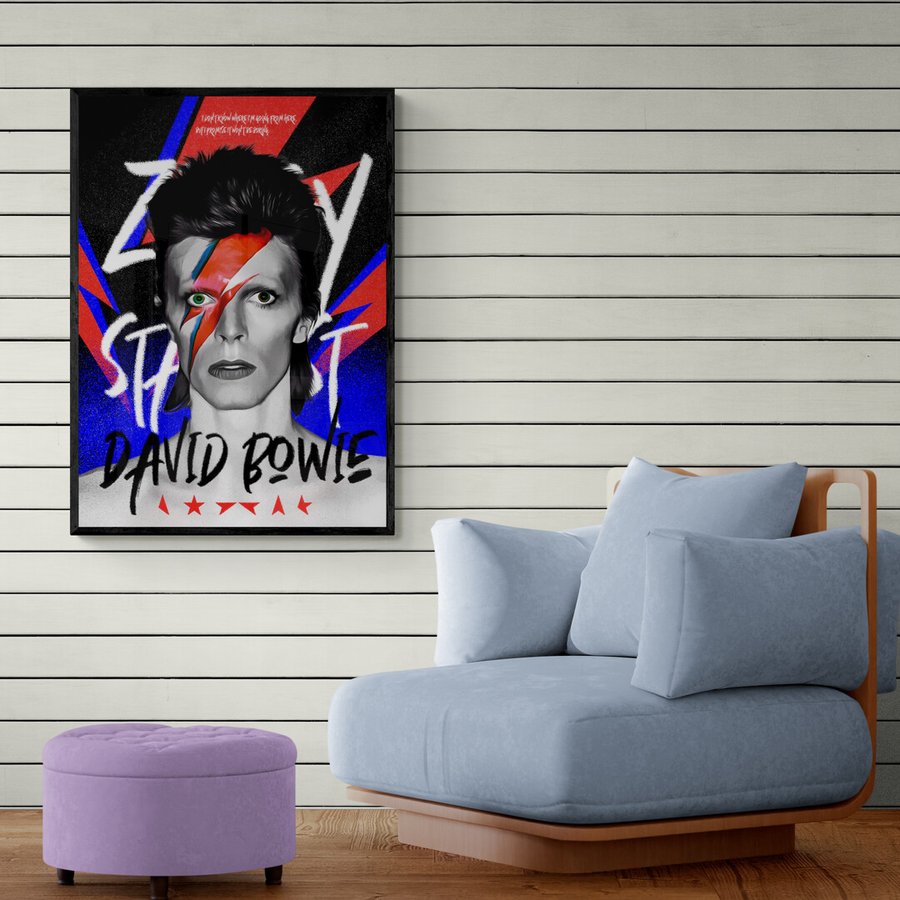 Постер без рамки "David Bowie" в розмірі 30х40