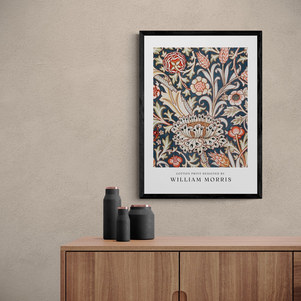 Постер без рамки "Cotton Print by William Morris" в розмірі 20х30