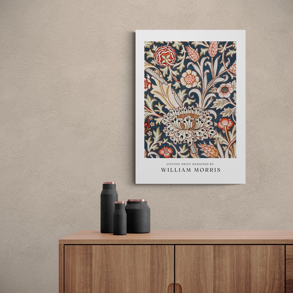 Постер без рамки "Cotton Print by William Morris" в размере 30х40