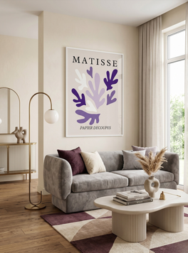 Постер у пластиковій рамці "Matisse: Papier Decoupes " в розмірі 50х70
