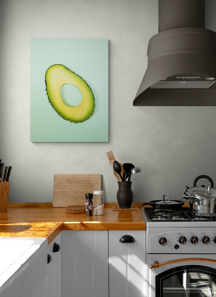Постер без рамки "Слайс авокадо" в розмірі 30х40